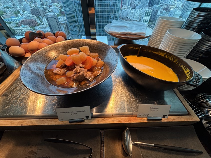 ぶり大根と本日のスープ