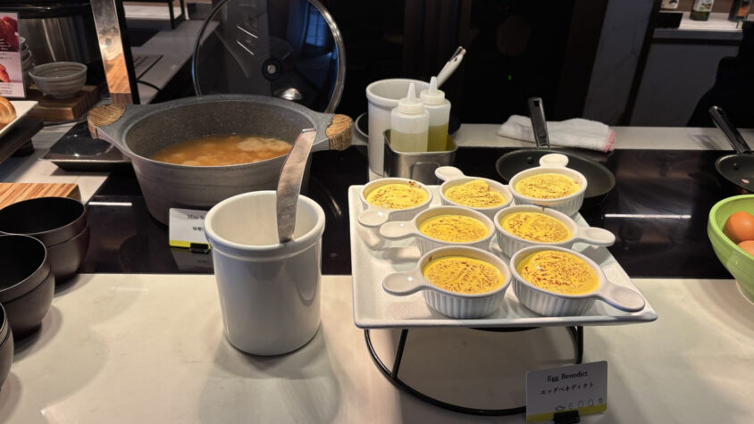 ウェスティンホテル東京：味噌汁とエッグベネディクト