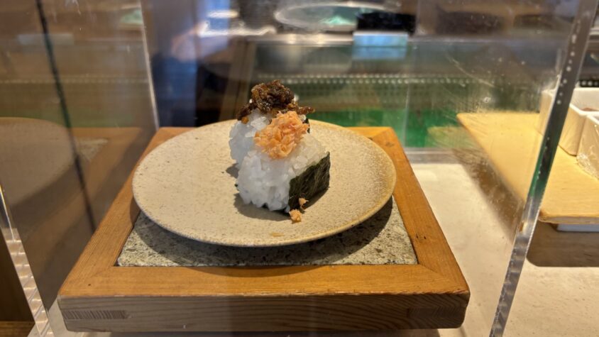 ウェスティン都ホテル京都・洛空の朝食のおにぎり