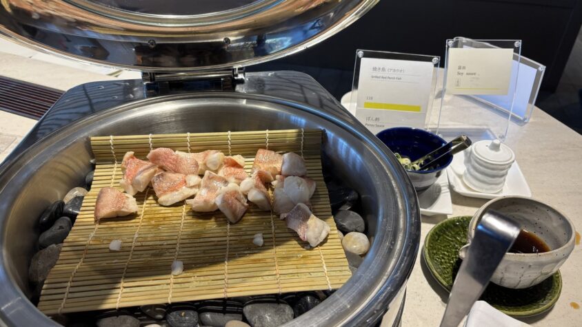 ウェスティン都ホテル京都・洛空の朝食の焼魚